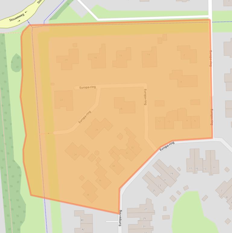 Kaart van postcodegebied 7641DA.