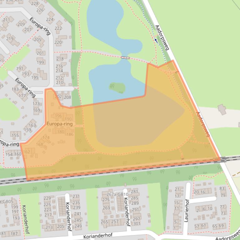 Kaart van postcodegebied 7641DE.