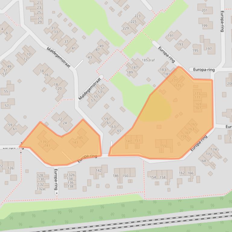 Kaart van postcodegebied 7641DL.