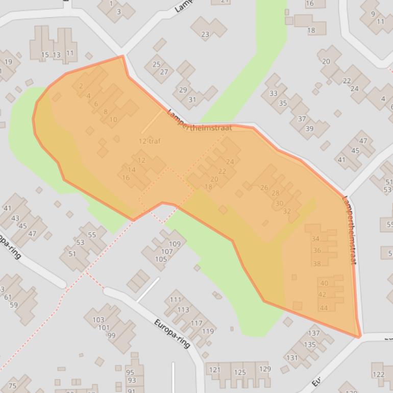 Kaart van postcodegebied 7641DP.