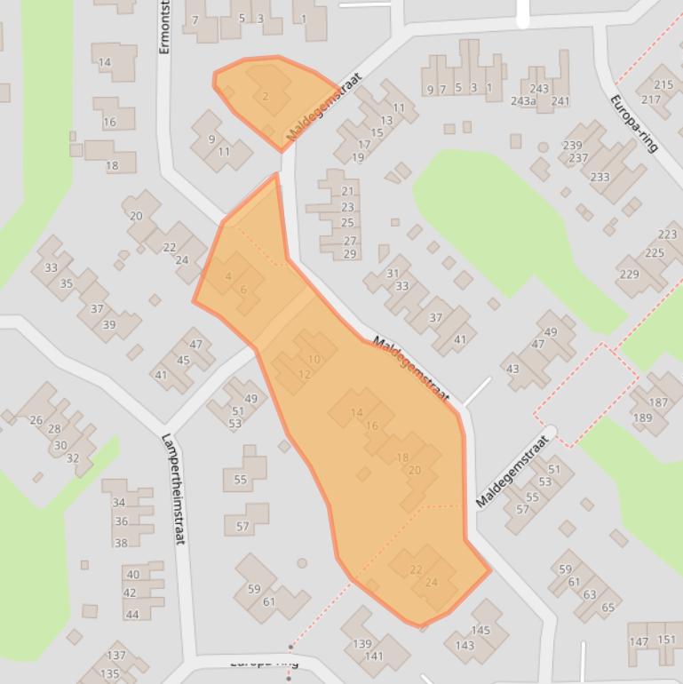 Kaart van postcodegebied 7641DV.