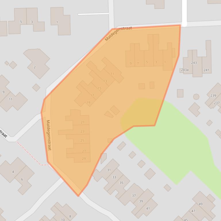 Kaart van postcodegebied 7641DW.