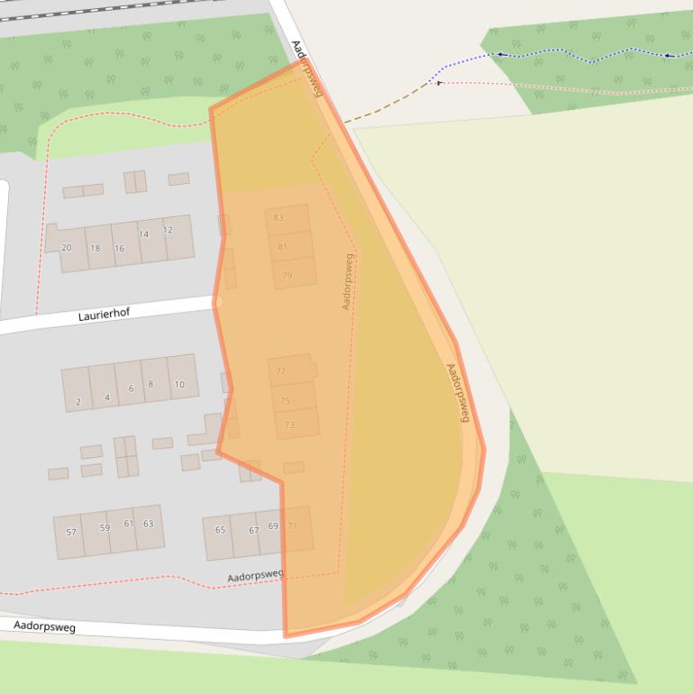 Kaart van postcodegebied 7641EH.