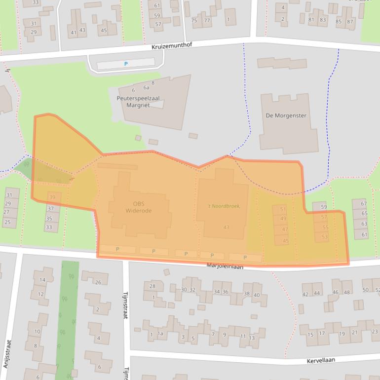 Kaart van postcodegebied 7641EN.