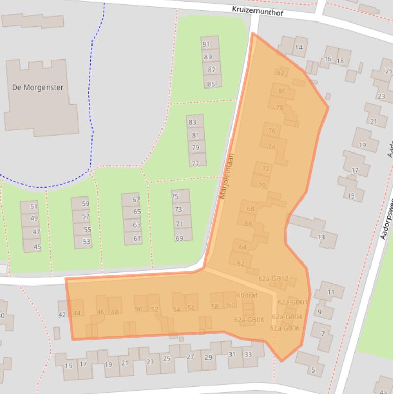 Kaart van postcodegebied 7641ES.