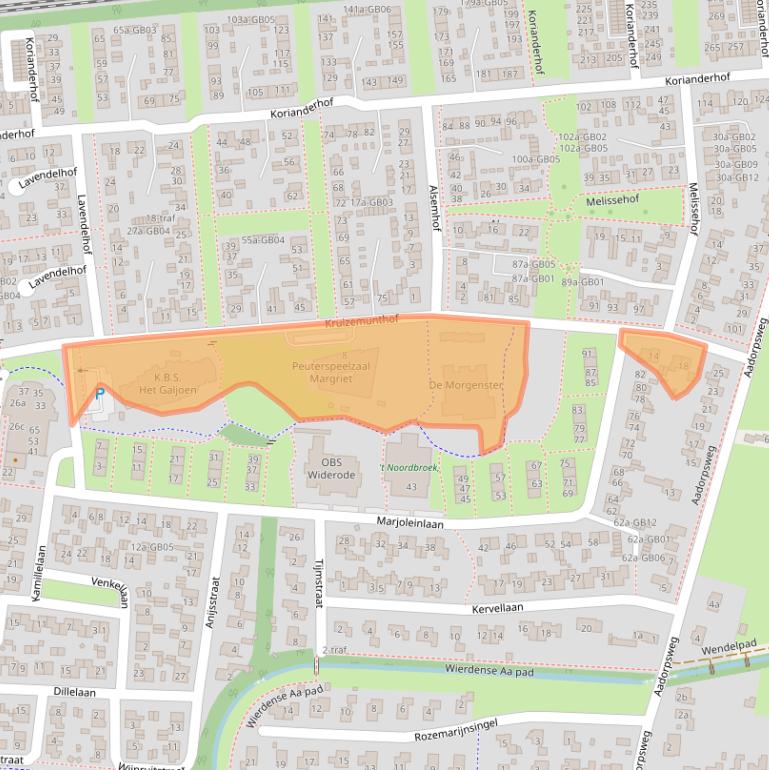 Kaart van postcodegebied 7641EX.