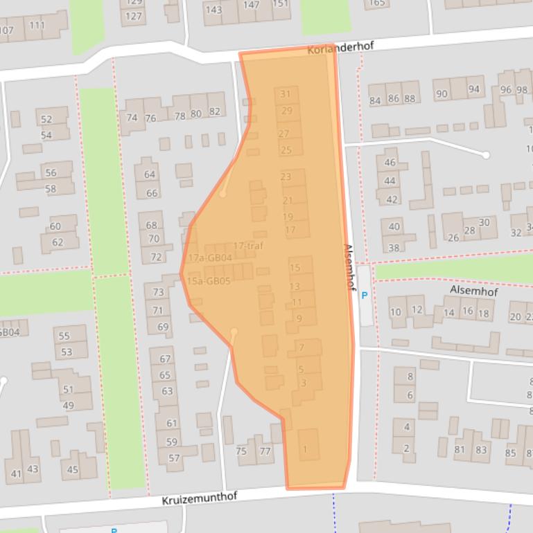 Kaart van postcodegebied 7641GD.