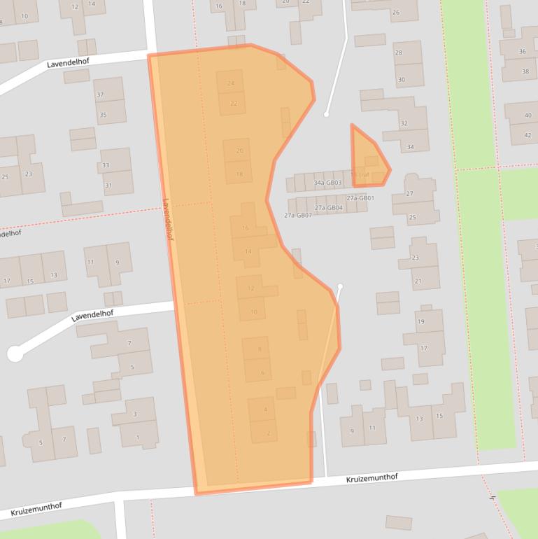 Kaart van postcodegebied 7641GH.