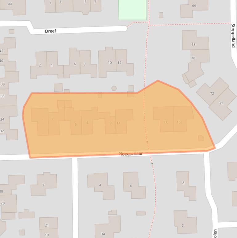 Kaart van postcodegebied 7641HH.