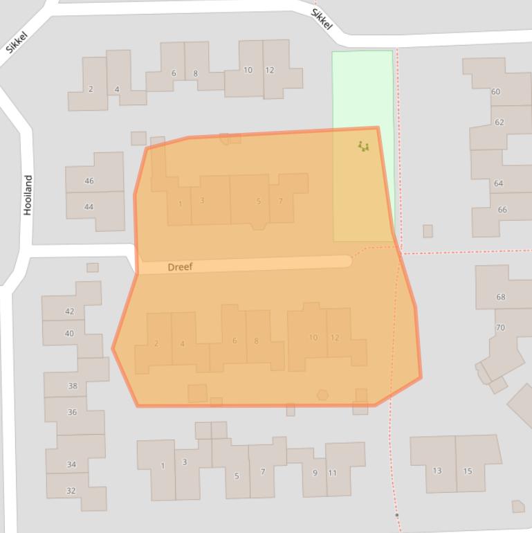 Kaart van postcodegebied 7641HN.