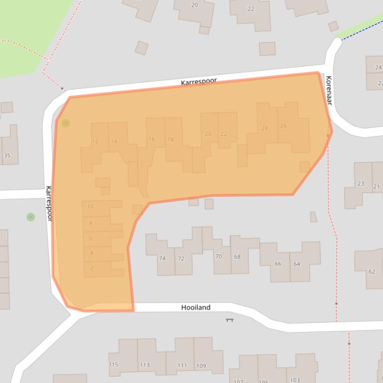 Kaart van postcodegebied 7641HR.
