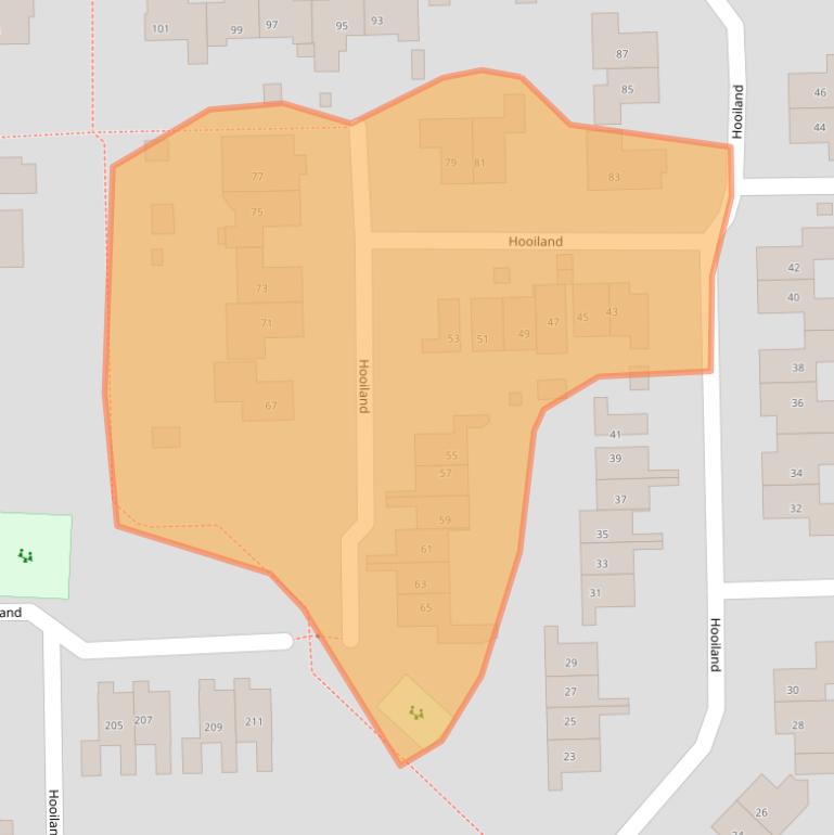 Kaart van postcodegebied 7641HX.