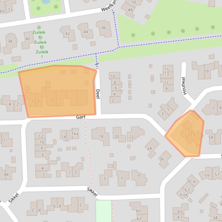 Kaart van postcodegebied 7641KB.