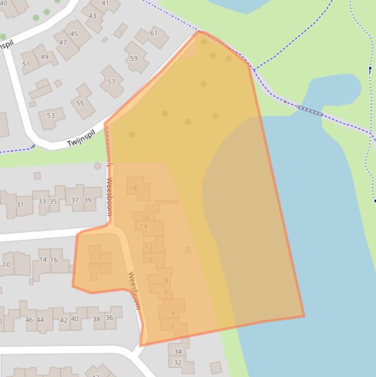 Kaart van postcodegebied 7641KH.