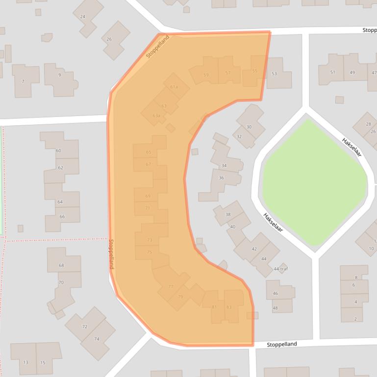 Kaart van postcodegebied 7641KN.