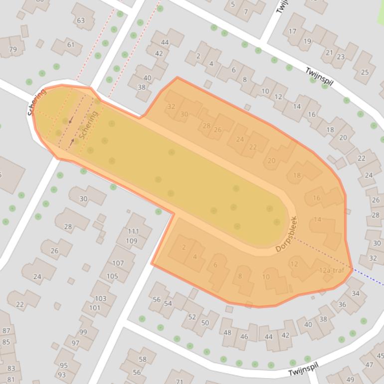 Kaart van postcodegebied 7641LL.