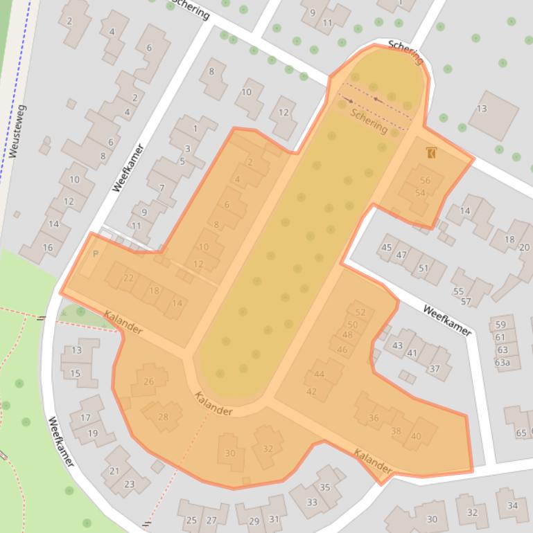 Kaart van postcodegebied 7641LP.