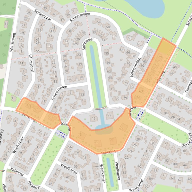 Kaart van postcodegebied 7641LR.