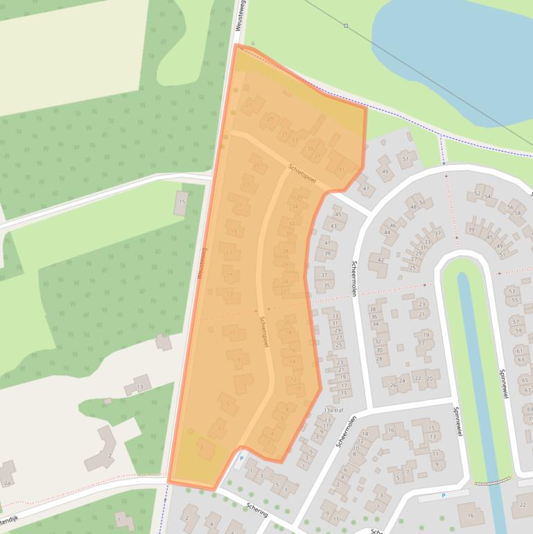 Kaart van postcodegebied 7641LT.