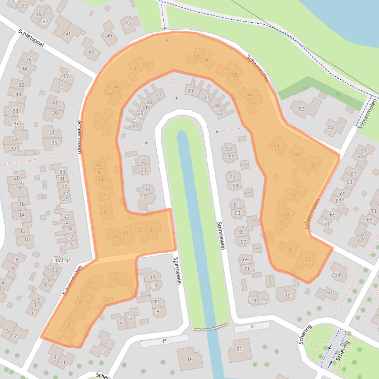 Kaart van postcodegebied 7641LW.