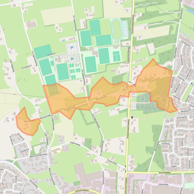 Kaart van postcodegebied 7641PD.