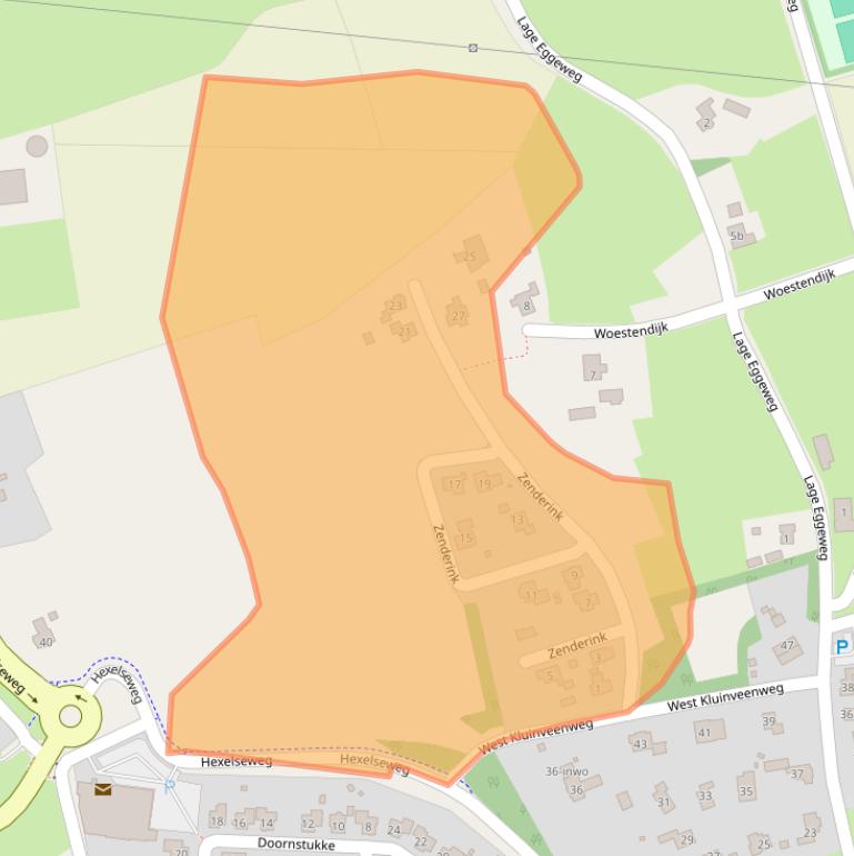 Kaart van postcodegebied 7641PM.