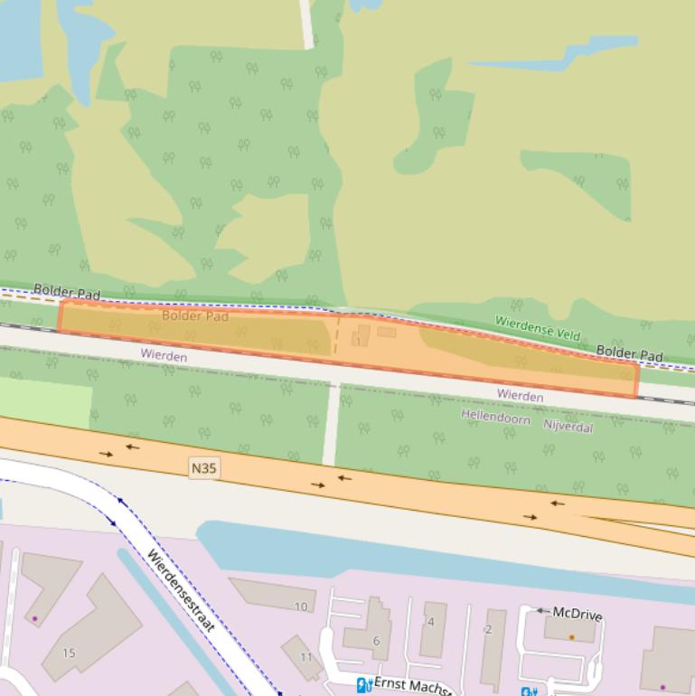 Kaart van postcodegebied 7641RK.