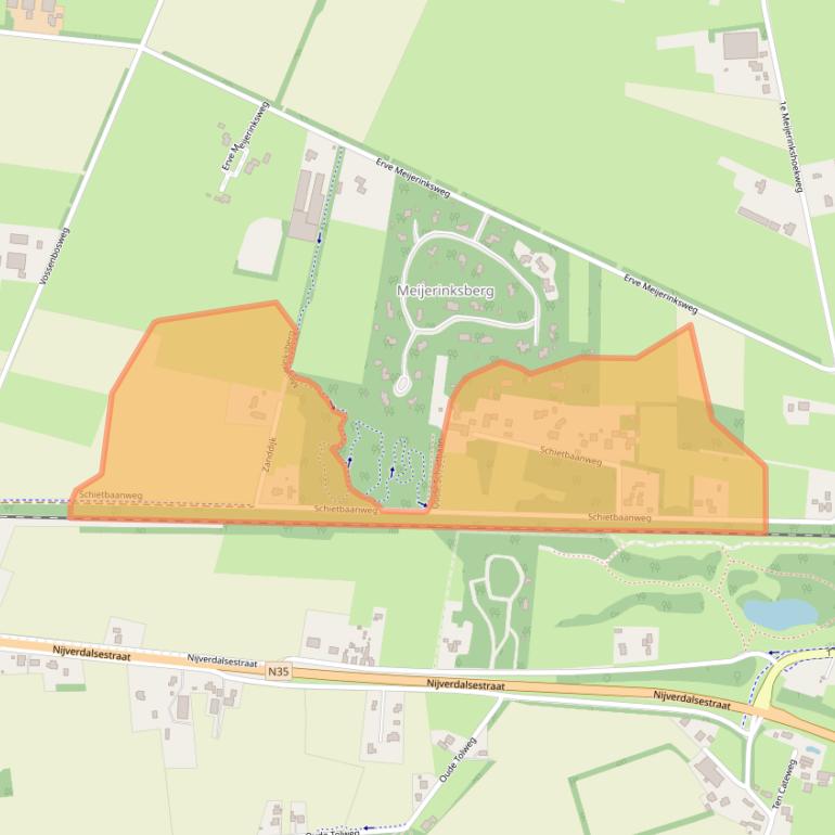 Kaart van postcodegebied 7641RS.