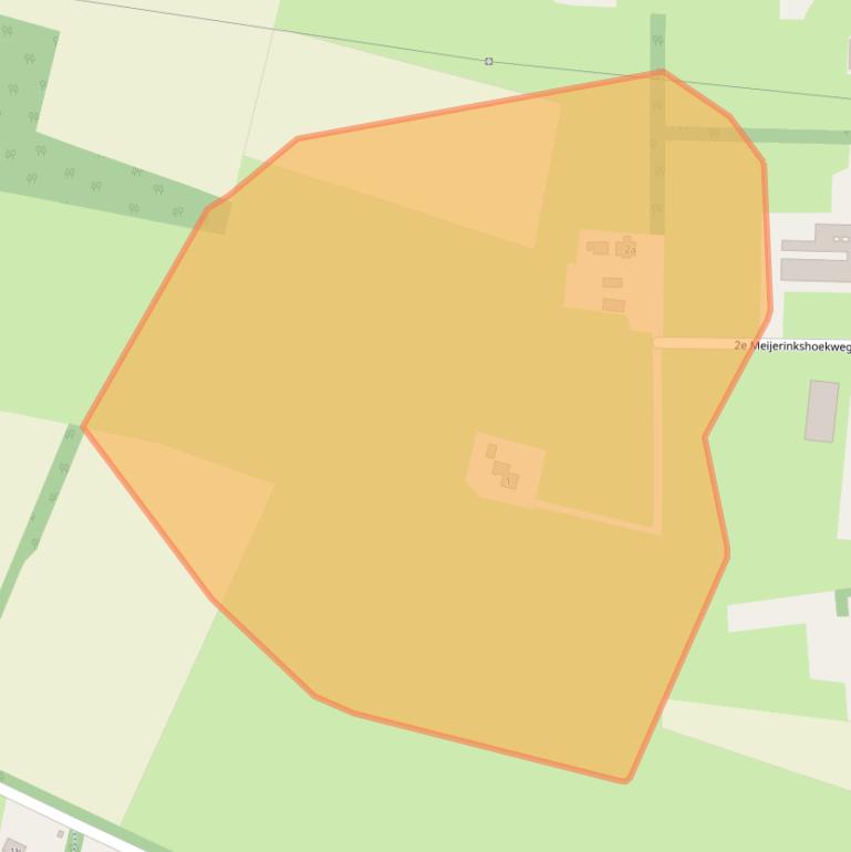Kaart van postcodegebied 7641RW.