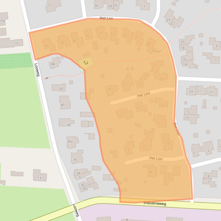 Kaart van postcodegebied 7641SC.