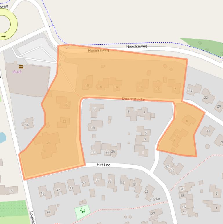 Kaart van postcodegebied 7641SE.