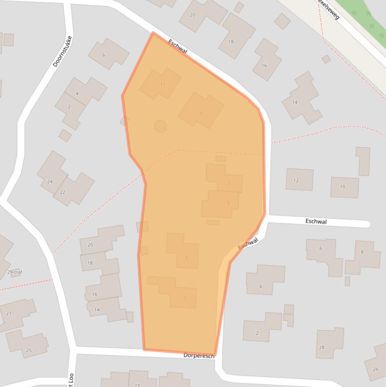 Kaart van postcodegebied 7641SJ.