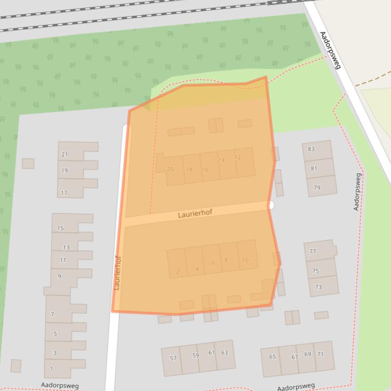 Kaart van postcodegebied 7641XB.