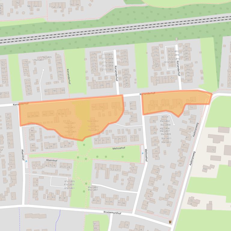 Kaart van postcodegebied 7641XH.