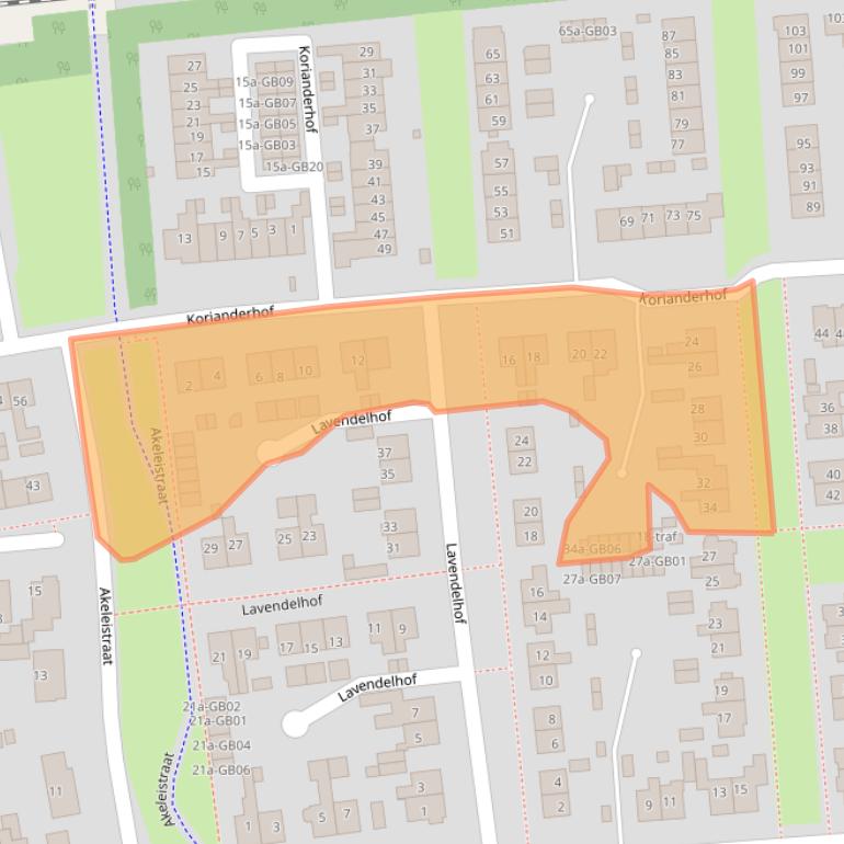Kaart van postcodegebied 7641XL.
