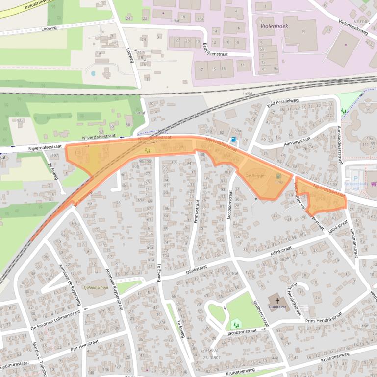 Kaart van postcodegebied 7642AC.