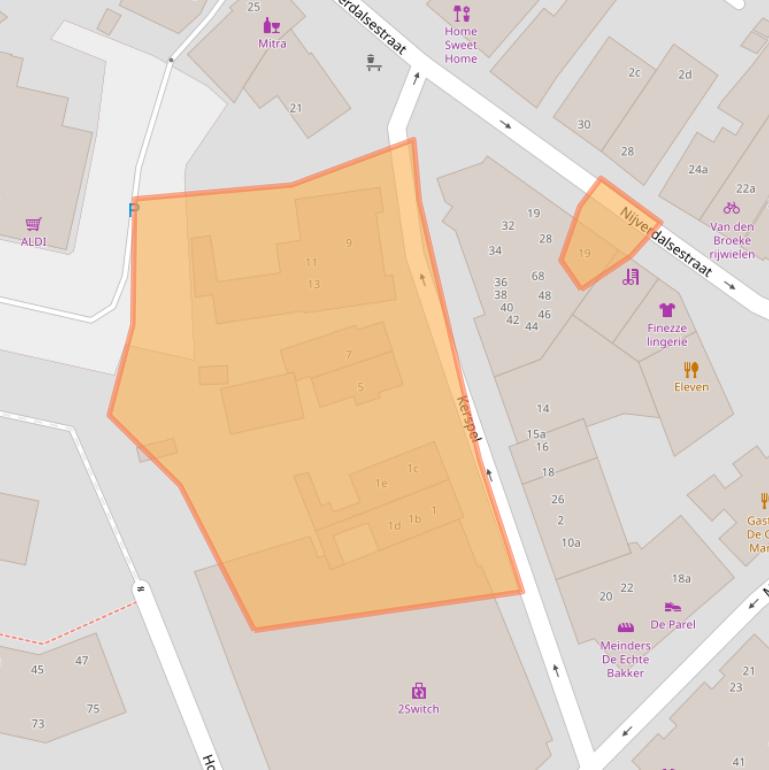 Kaart van postcodegebied 7642AP.