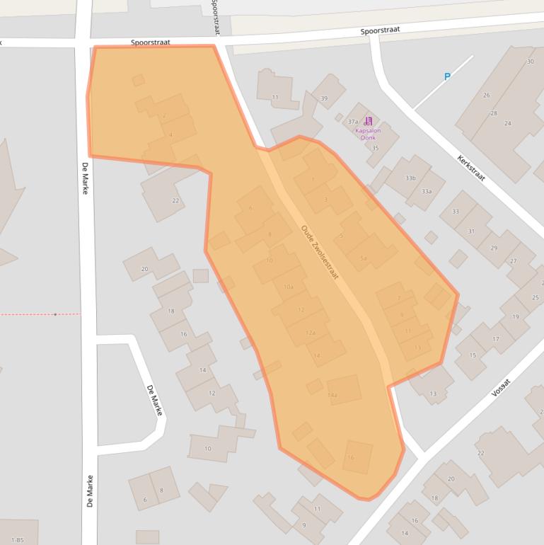 Kaart van postcodegebied 7642AR.