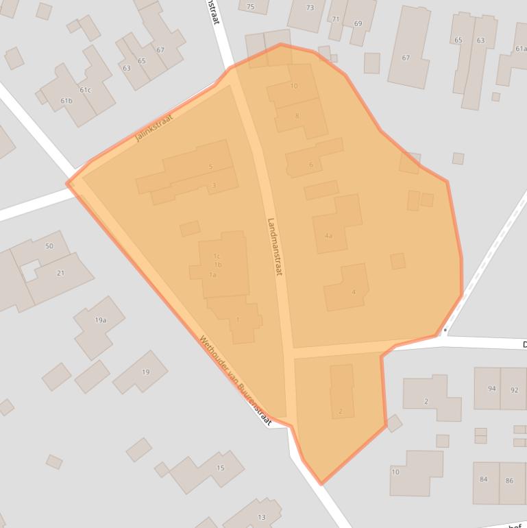 Kaart van postcodegebied 7642AX.