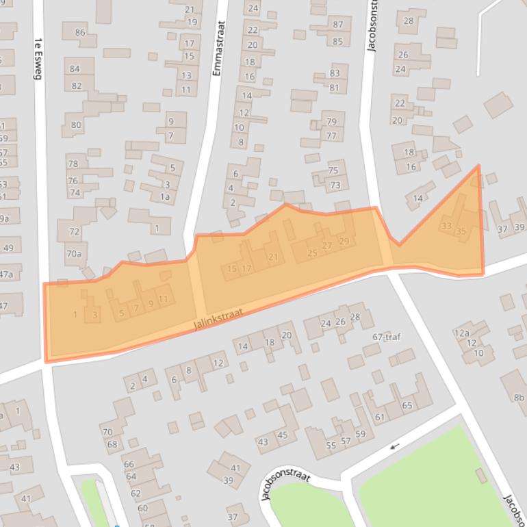 Kaart van postcodegebied 7642BA.