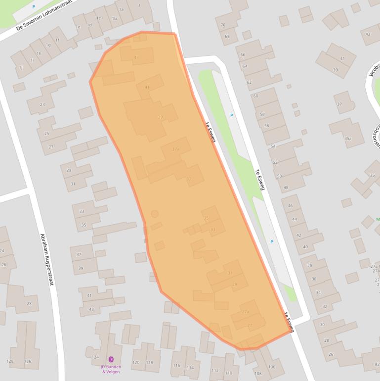 Kaart van postcodegebied 7642BH.