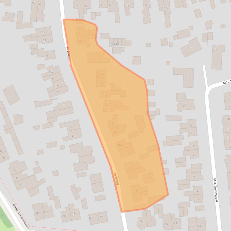 Kaart van postcodegebied 7642BK.