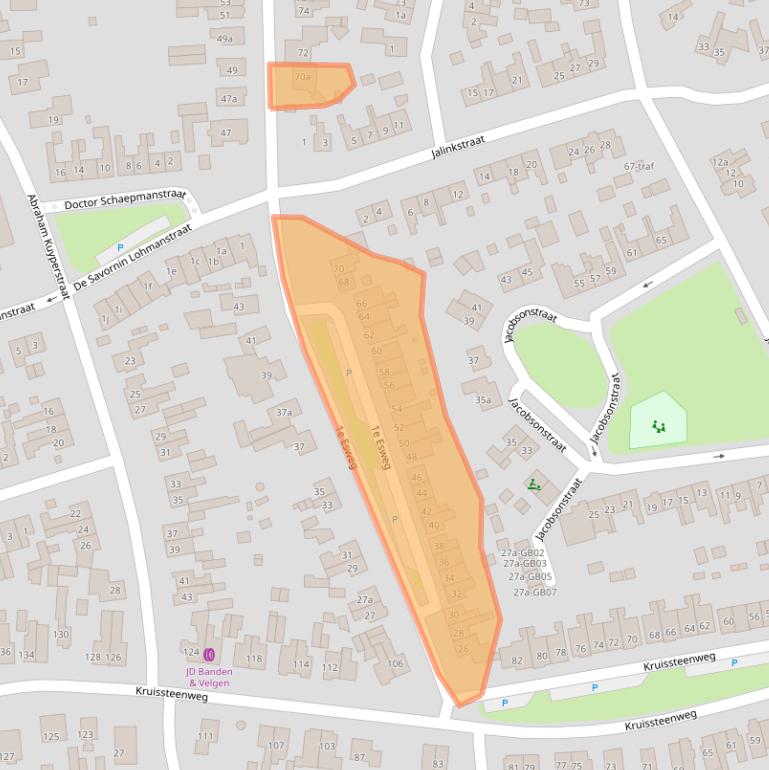 Kaart van postcodegebied 7642BL.