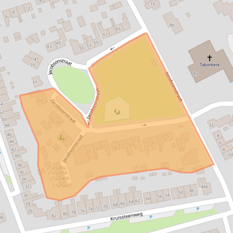 Kaart van postcodegebied 7642BN.