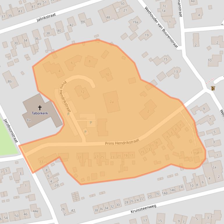 Kaart van postcodegebied 7642BT.