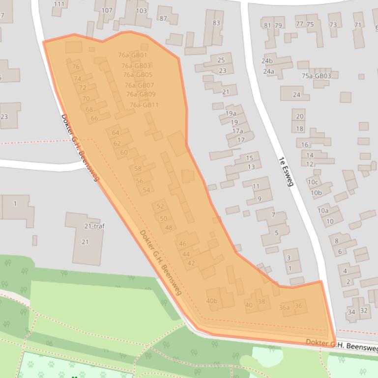 Kaart van postcodegebied 7642CK.