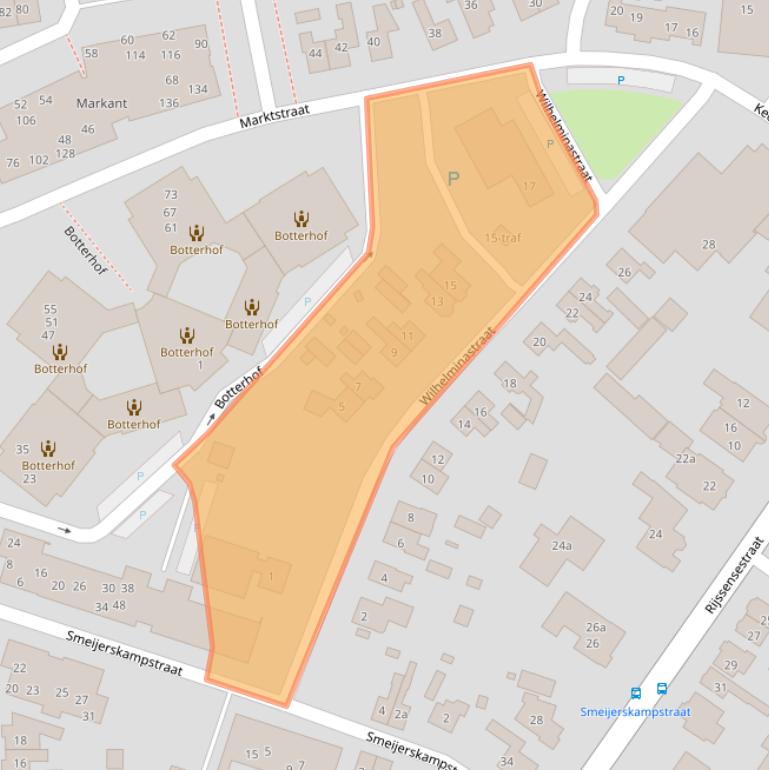 Kaart van postcodegebied 7642CR.