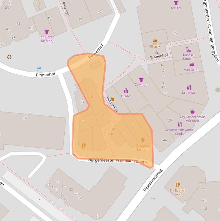 Kaart van postcodegebied 7642CT.