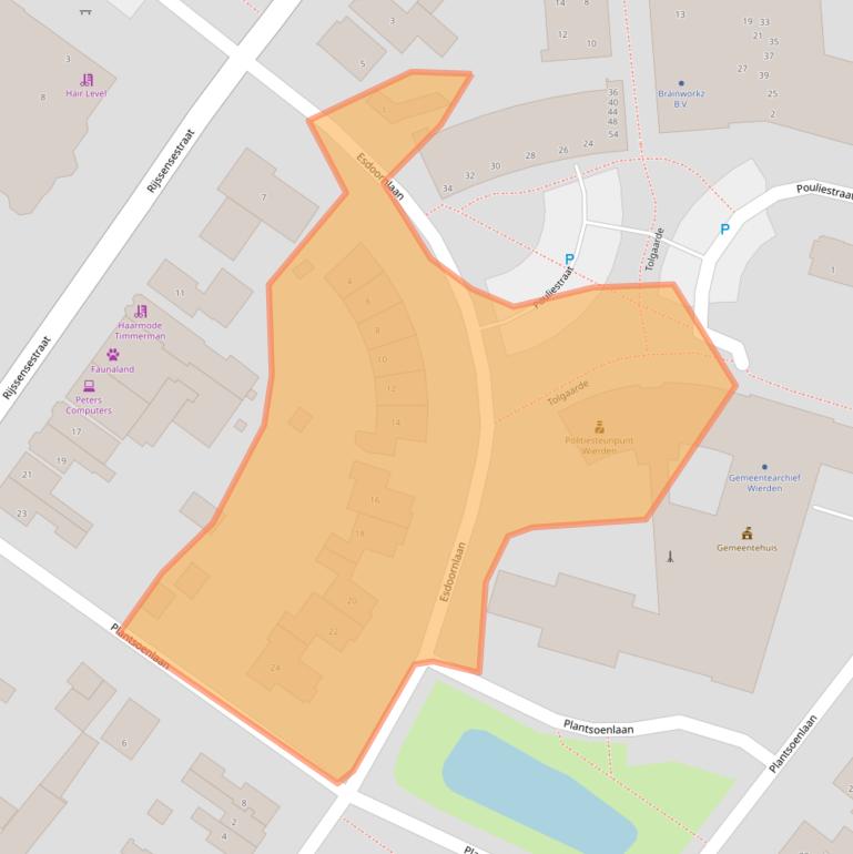 Kaart van postcodegebied 7642EA.