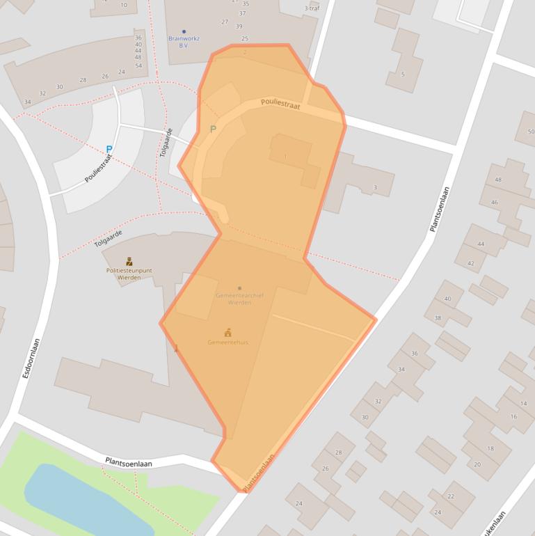 Kaart van postcodegebied 7642EB.